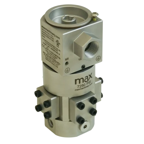 Max Machinery P002 Piston Flow Meter with Explosion Proof / ATEX Transmitter