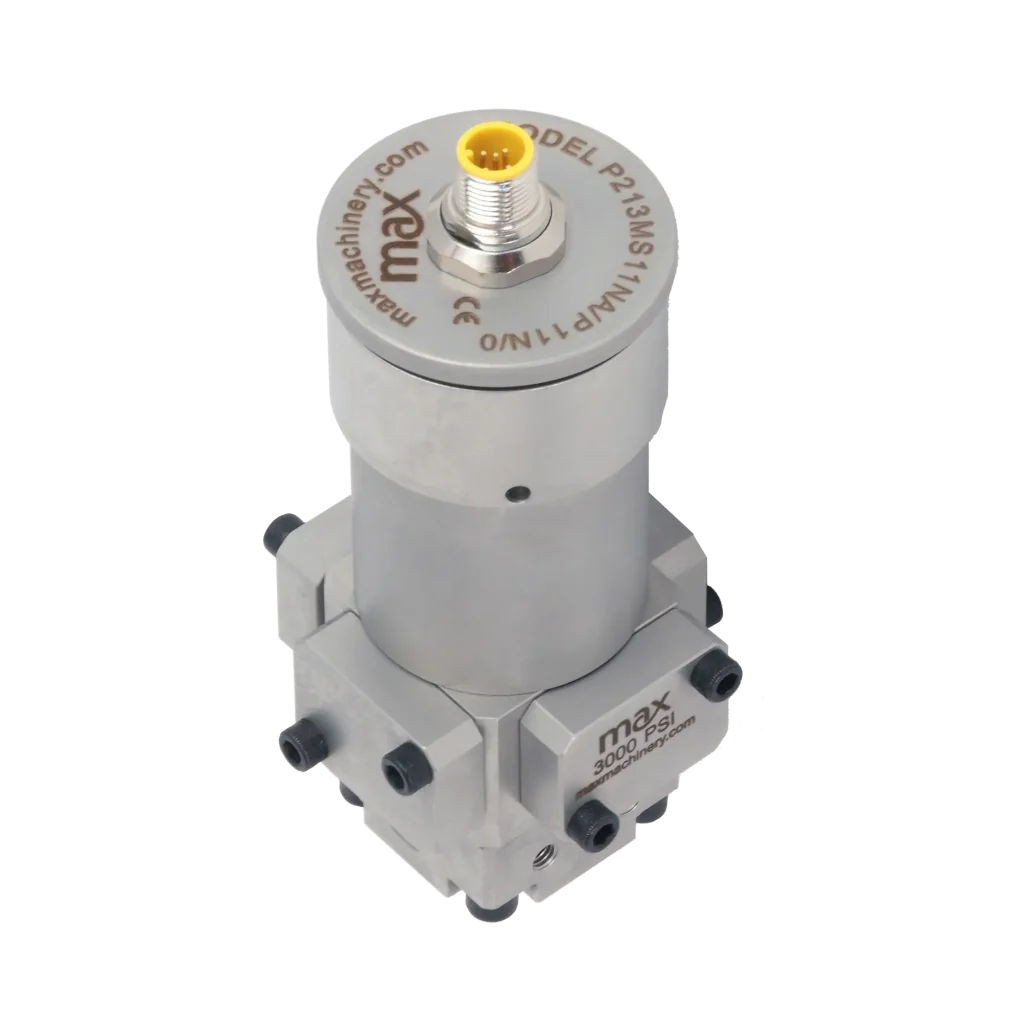 Max Machinery P213 Piston Flow Meter Front View